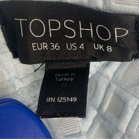 Topshop Textured A-Line Skirt - Picture 6 of 8